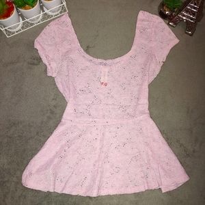 Blush Pink Peplum Top 🌿